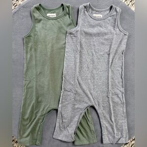 MINI MIOCHE Bundle of TWO Racerback Rompers (size 1/2)